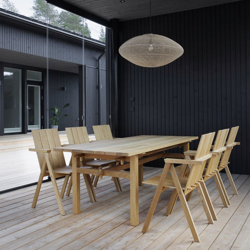 Tavolo contemporaneo - ARKIPELAGO KVP10 - Nikari - in rovere / in frassino / rettangolare