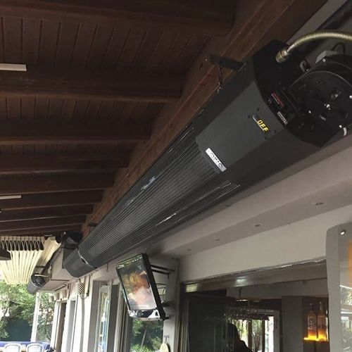 Riscaldamento a infrarossi per esterni da soffitto - MRT CL - Mira Heating Co. Ltd. - da parete / a gas / tubo radiante