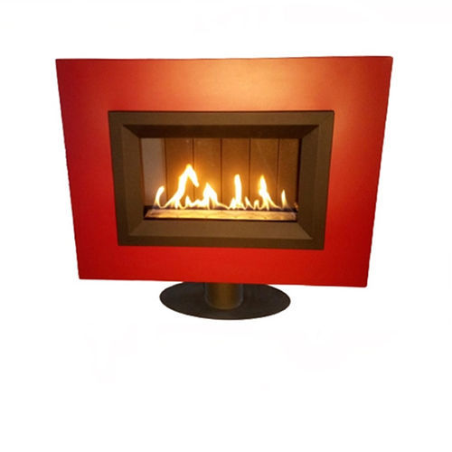 Camino a gas - H7 W4  - Mira Heating Co. Ltd. - da appoggio / da terra / Faccia singola