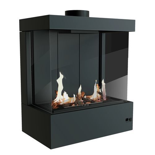 Stufa a gas - MH  - Mira Heating Co. Ltd. - 5 kW...10 kW / da parete / a 3 facce