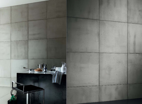 Pannello decorativo da parete - CIMENTO® SMOOTH - SAI industry - in legno / in calcestruzzo / liscio