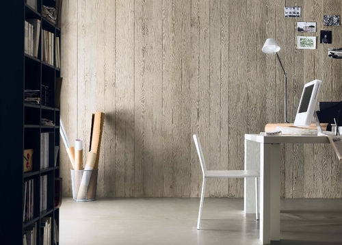 Pannello decorativo da parete - CIMENTO® PLANKING - SAI industry - in calcestruzzo / in legno / impiallacciato