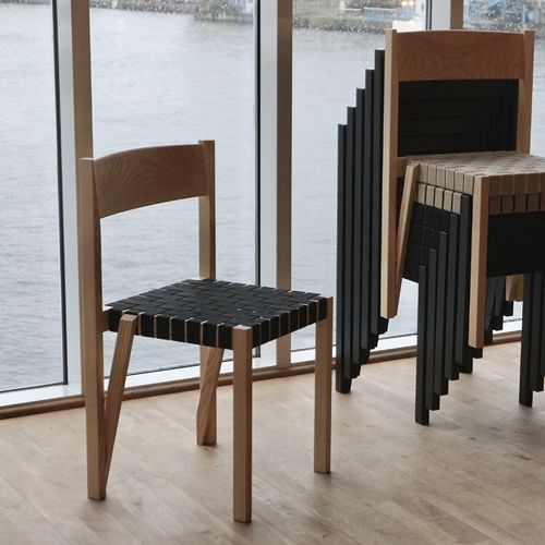 Sedia design scandinavo - WINWOOD  - David design - da interno / in tessuto / in pelle