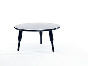 Tavolino basso contemporaneo - PEGGY LEGGY - David design - in legno / rotondo / per uso residenziale