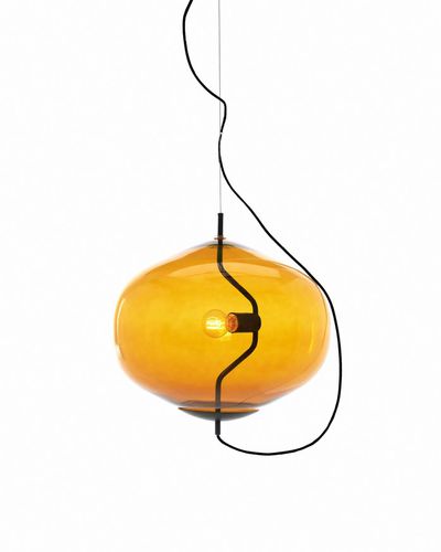 Lampada a sospensione - FONDUE - David design - in vetro / in vetro soffiato / contemporanea