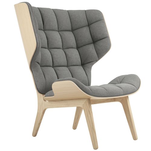 Poltrona contemporanea - MAMMOTH - NORR11 - in velluto / in lana / in pelle