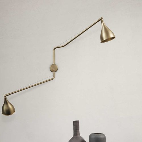 Applique contemporanea - LE SIX DOUBLE ARM - NORR11 - da interno / in acciaio / in ferro