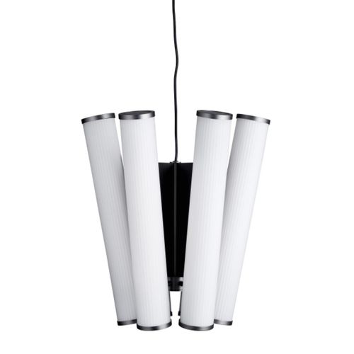 Lampadario contemporaneo - DECO - NORR11 - in vetro opalescente / in ferro / LED