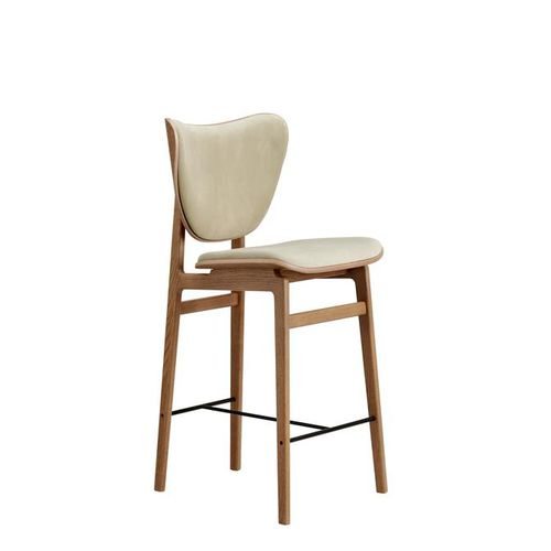 Sedia alta contemporanea - ELEPHANT - NORR11 - da interno / in velluto / impiallacciata in legno