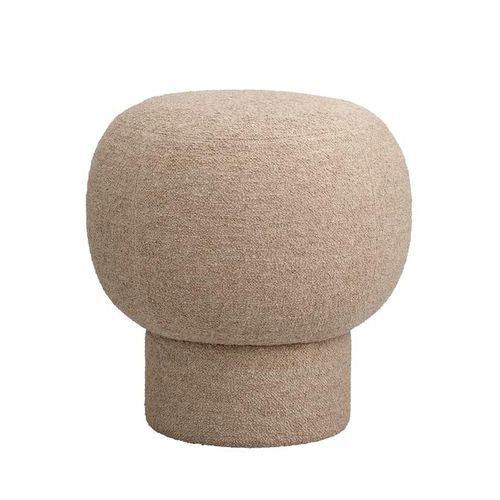 Pouf contemporaneo - CHAMPAGNE - NORR11 - in legno compensato / in espanso / tondo