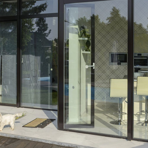 Porta finestra battente - MB-45 - drutex - in alluminio / a doppi vetri / termoisolante