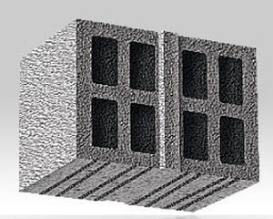 Blocco di muratura cavo - Normaplan - BISOTHERM - per muro interno