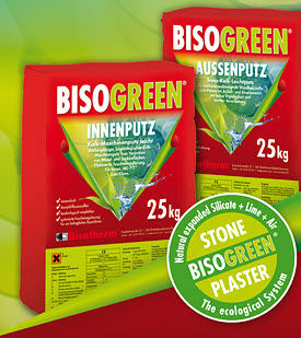 Intonaco decorativo - BIO PLASTER - BISOTHERM - per esterni / indoor / per muri
