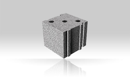 Blocco di calcestruzzo leggero - Bisophon - BISOTHERM - pieno / per muro divisorio / tagliafuoco