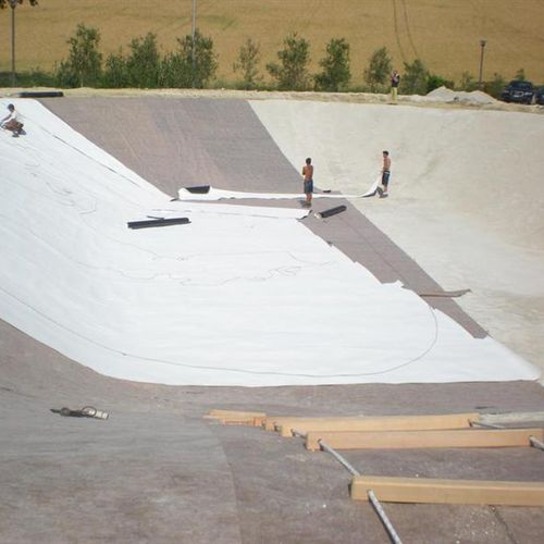 Membrana impermeabilizzante per vasca - MAPEPLAN® T WT - Polyglass Spa - in rotoli / fibrata / flessibile