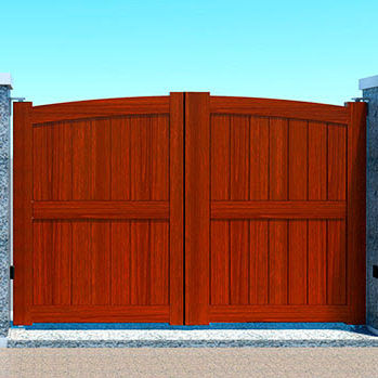 Cancello battente - PB102 | PB202 - AGM - in alluminio / a lamelle / a motore