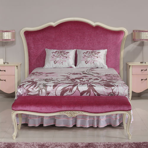 Testiera per letto matrimoniale - ELISE : RÉF. 11010 - OVATION Paris - classica / in tessuto / in legno laccato