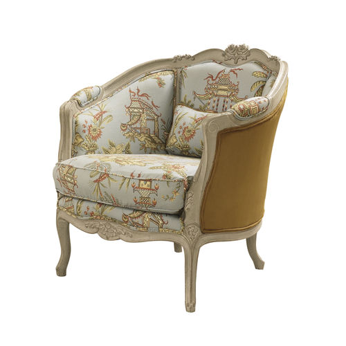 Poltrona in stile Luigi XV - GONDOLE CASSANDRE : RÉF. 17004 - OVATION Paris - in pelle / in tessuto / bergère