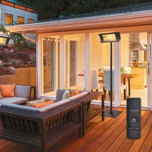Stufa ad infrarossi da pavimento - DESINO TS WHITE - TECHNOTHERM - elettrica / contract / tubo radiante