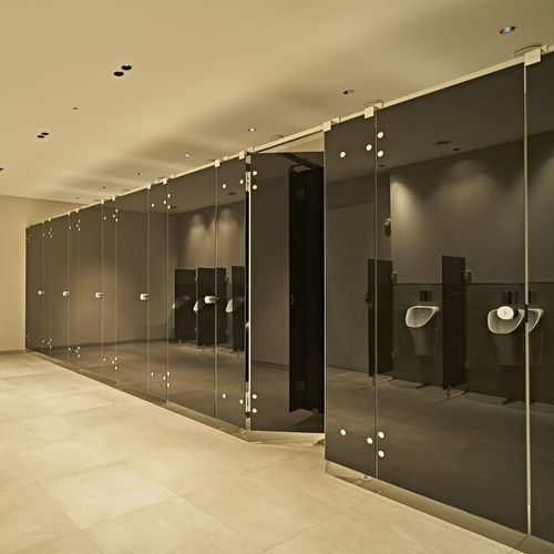 Cabina per bagni pubblici in vetro temprato - NOXX&reg; SMART - KEMMLIT-Bauelemente GmbH - per toilette / per edifici pubblici / resistente all'umidità