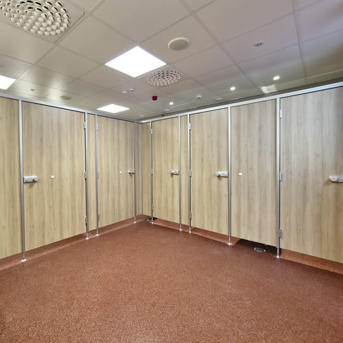 Cabina per bagni pubblici in HPL - cronus NR® - KEMMLIT-Bauelemente GmbH - in alluminio / per toilette / per edifici pubblici