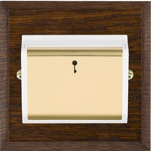 Interruttore a pulsante - WOODS - Hamilton Litestat - ad incasso / in legno / quadrato