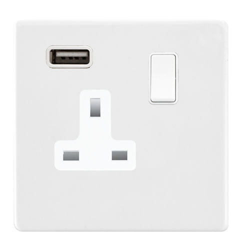 Presa di corrente - HARTLAND CFX® COLOURS - Hamilton Litestat - USB / doppia / da parete