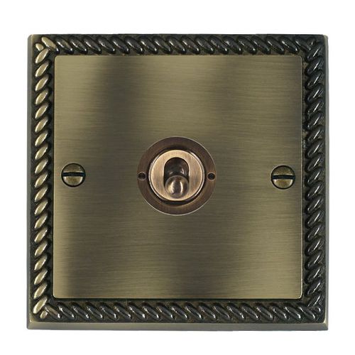 Interruttore a leva - Cheriton Georgian - Hamilton Litestat - ad incasso / in ottone / classico