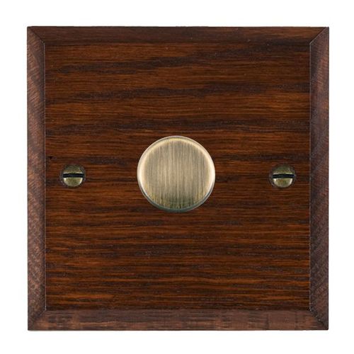 Dimmer per illuminazione - Woods - Hamilton Litestat - a pulsante rotante / ad incasso / doppio