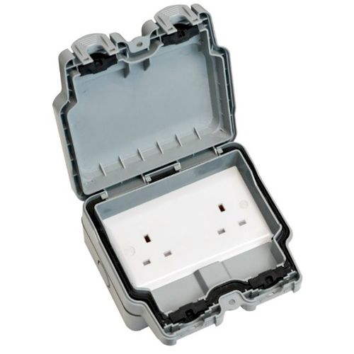 Presa di corrente - Elemento IP66  - Hamilton Litestat - doppia / da parete / non incassato