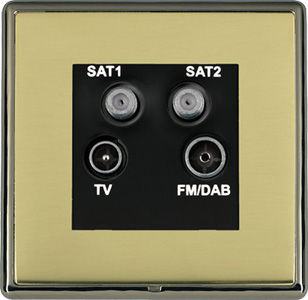 Presa TV - LINEA-RONDO CFX® - Hamilton Litestat - SAT / radio / quadrupla