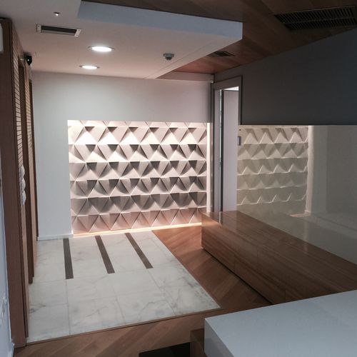 Piastrella in calcestruzzo - EUCLID - Urbi et Orbi - 3D / da interno / da parete