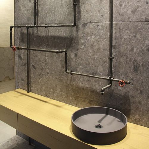 Lavabo da appoggio - CIRCUM 48 - Urbi et Orbi - in calcestruzzo / rotondo / contemporaneo