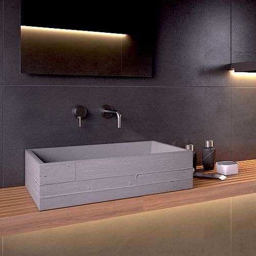 Lavabo da appoggio - IN VIVO 60 - Urbi et Orbi - in calcestruzzo / rettangolare / contemporaneo
