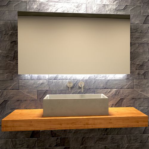 Lavabo da appoggio - IMMISSIO 60 - Urbi et Orbi - in calcestruzzo / rettangolare / contemporaneo