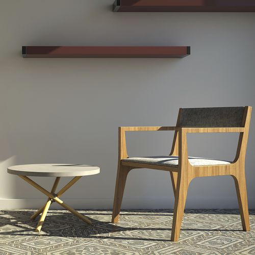 Tavolino basso contemporaneo - NODO - Urbi et Orbi - in terrazzo / in calcestruzzo / rotondo