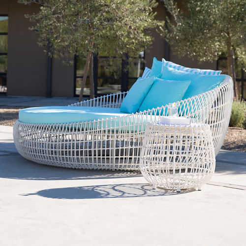 Dormeuse contemporanea - VINO  - JANUS et Cie - in alluminio / in fibre sintetiche / da giardino