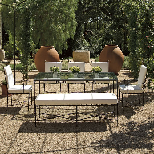 Panca da giardino classica - AMALFI - JANUS et Cie - in acciaio inossidabile