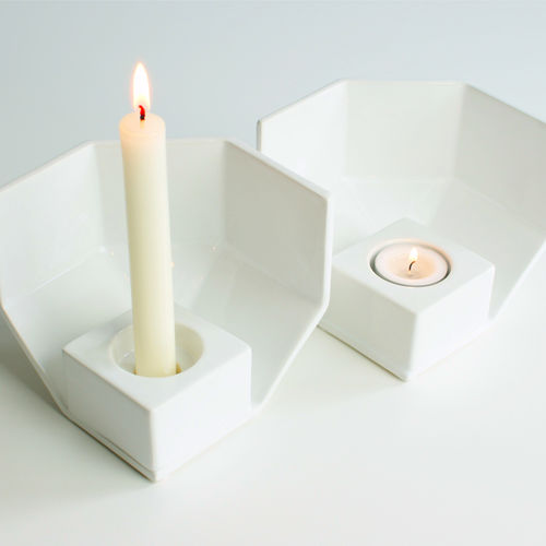 Portacandela in ceramica - 1/4 - neo - contract