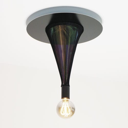 Plafoniera design originale - GUPPY - neo - in metallo / in tessuto / in poliestere