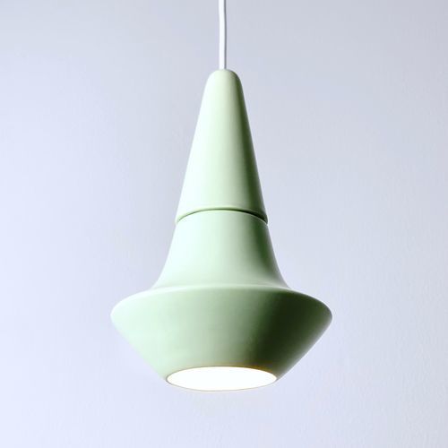 Lampada a sospensione - SMALL LIGHT 1.0_matte mint - neo - in ceramica / design minimalista / con cavo
