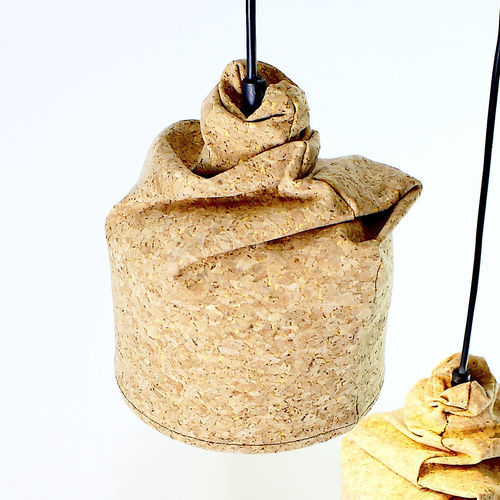 Lampada a sospensione - ORGANIC - neo - in ceramica / in pelle / contemporanea