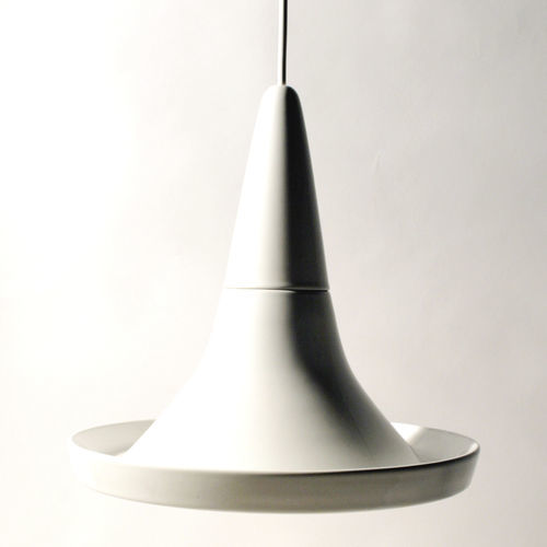 Lampada a sospensione - SMALL LIGHT 4.0_glossy white - neo - in ceramica / design minimalista / con cavo