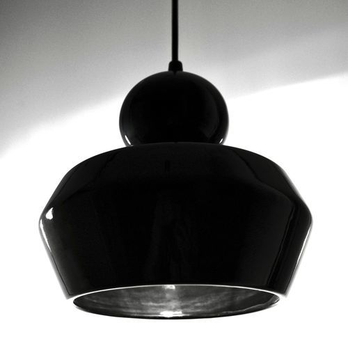 Lampada a sospensione - LOVER 3.0_glossy black - neo - in ceramica / contemporanea / con cavo