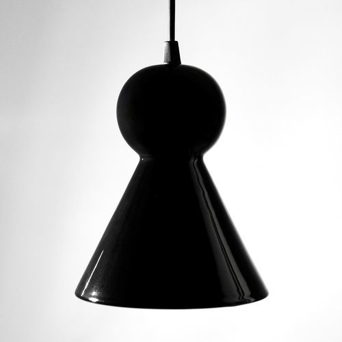 Lampada a sospensione - LOVER 2.0_glossy black - neo - in ceramica / design minimalista / con cavo