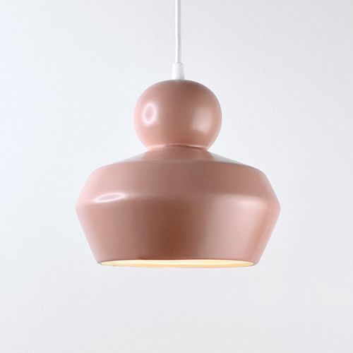 Lampada a sospensione - LOVER 3.0_matte salmon - neo - in ceramica / contemporanea / con cavo