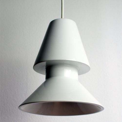Lampada a sospensione - TWIN 1_1_glossy white - neo - in ceramica / design minimalista / con cavo