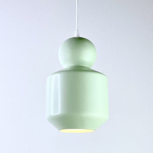 Lampada a sospensione - LOVER 1.0_matte mint - neo - in ceramica / design minimalista / con cavo