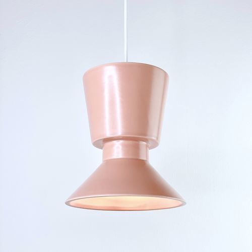 Lampada a sospensione - TWIN 2.1_matte salmon - neo - in ceramica / design minimalista / con cavo