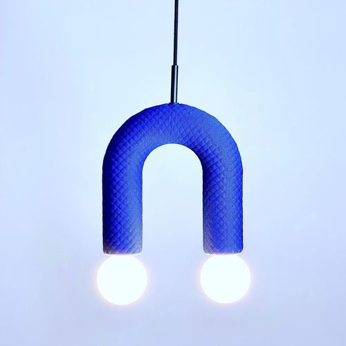 Lampada a sospensione - DUO_mosaic 2_0772 - neo - in tessuto / in ceramica / design minimalista